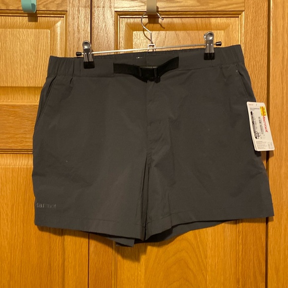 Marmot Kodachrome 5” gray shorts hiking athletic nylon size 10 - Picture 1 of 7